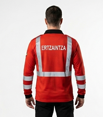 Polo Alta Visibilidad Vista Trasera